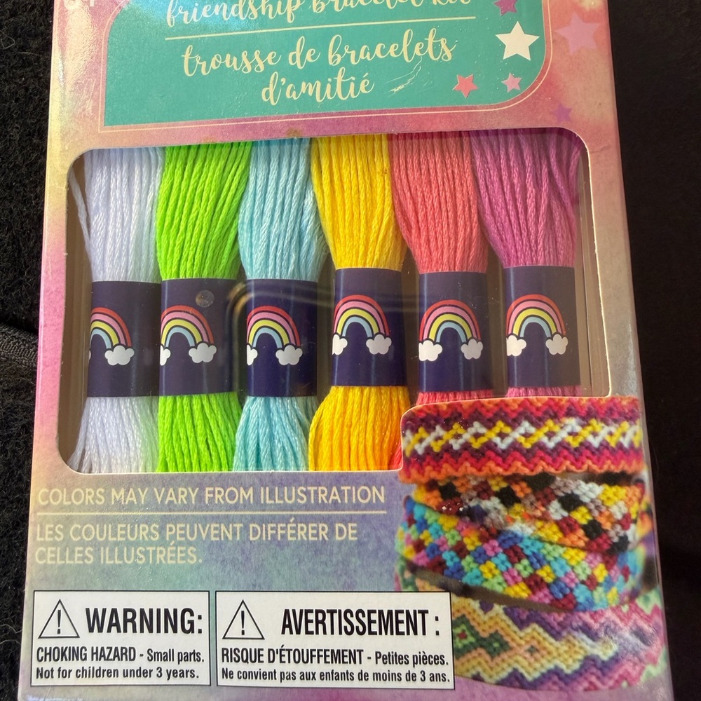 Friendship Bracelet Floss Pack with Rainbows - Pastel Mix